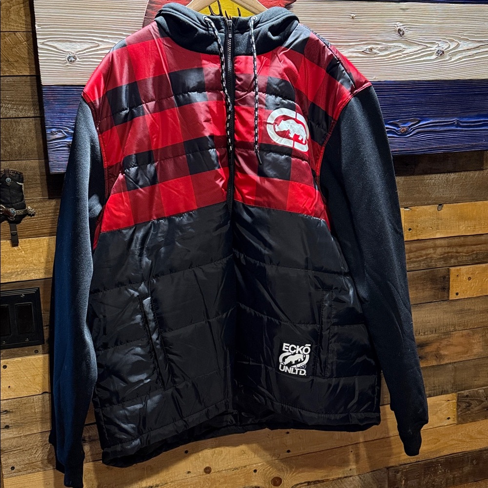 Ecko Unlimited Black Puffer Jacket